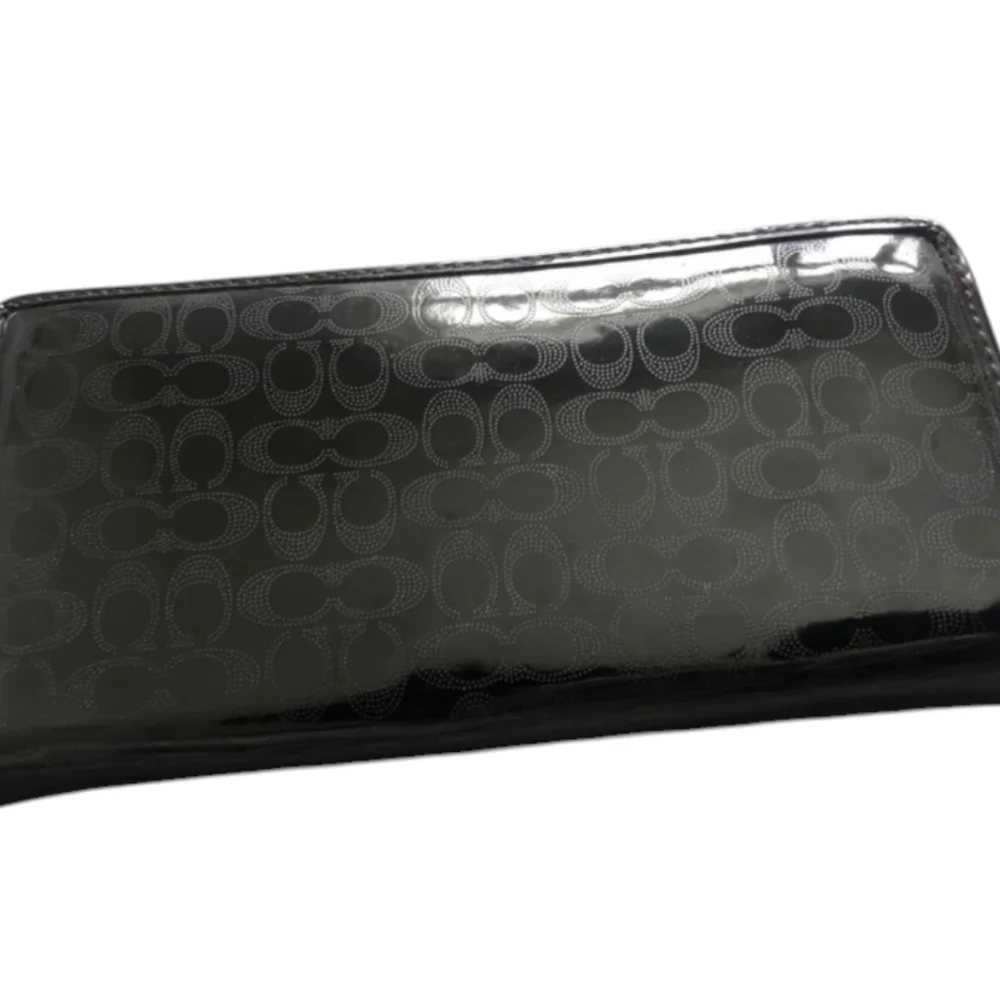Coach Embossed Liquid Gloss Long Wallet EUC